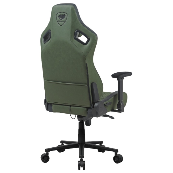COUGAR herní židle DEFENSOR S F (Tkaná látka) - ARMY GREEN - zelená