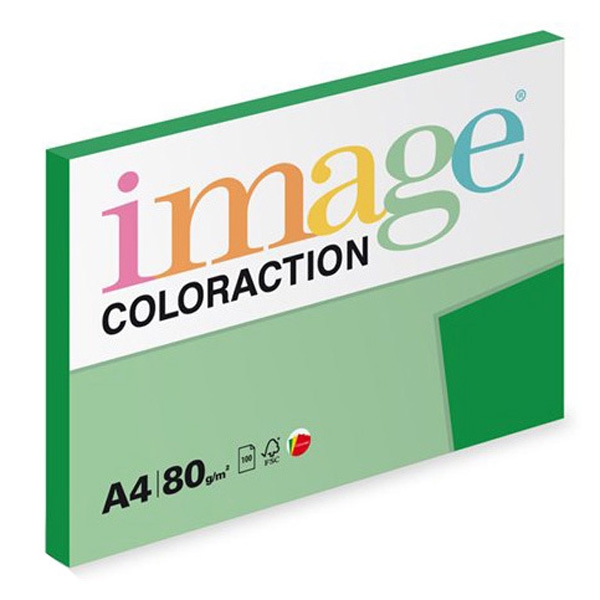 Xerografický papír Coloraction, Dublin, A4, 80 g/m2, tmavě zelený, 100 listů, vhodný pro inkoustový tisk