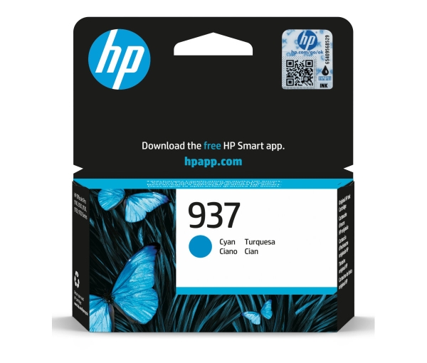 HP 937 - 10 ml - azurová - originální - Officejet - inkoustová cartridge - pro Officejet Pro 9110, 9120, 9122, 9125, 9128, 9130, 9132, 9135, 9720, 9730