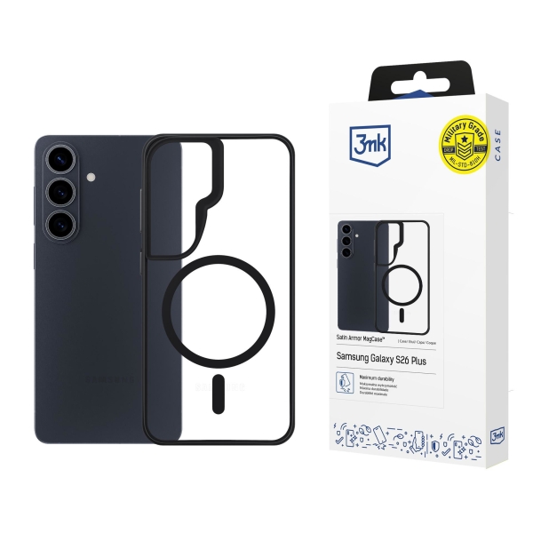 3mk ochranný kryt Satin Armor MagCase pro Samsung Galaxy S26+