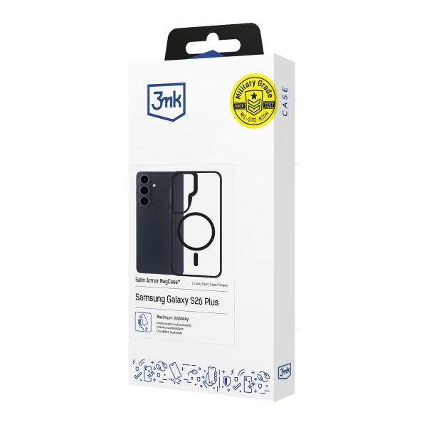 3mk ochranný kryt Satin Armor MagCase pro Samsung Galaxy S26+