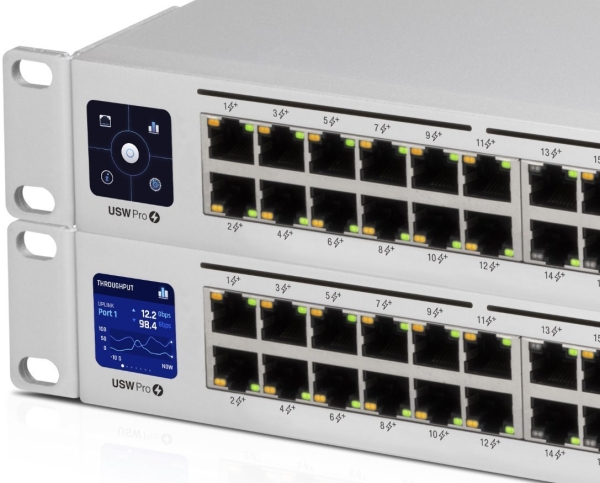 UBNT UniFi Switch USW-Pro-24-POE Gen2 [24xGigabit, 400W PoE+ 802.3at/af/bt, 2xSFP+, 88Gbps]