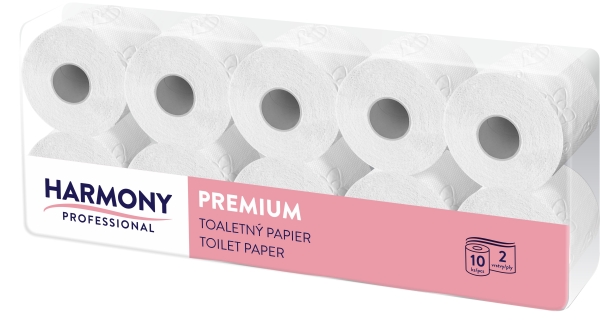 Toaletní papír 2 - vrstvá celulóza, bělost 80 %, 8x10 rolí