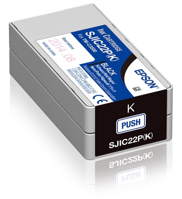 Náplň Epson SJIC22P(K), C33S020601 černá 