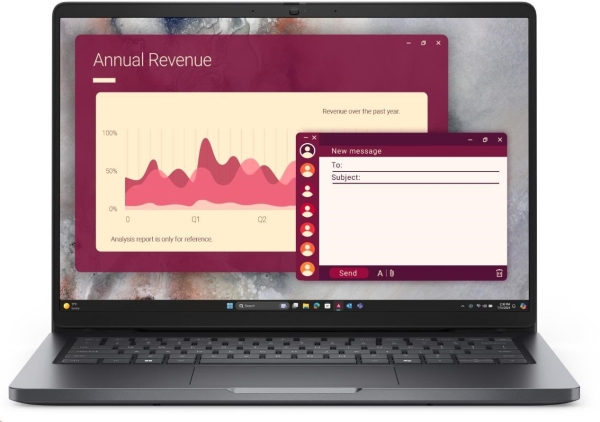 Dell Pro 14 PC14250/5-120U/16GB/512 GB SSD/14" FHD+/IR Cam & Mic/FgrPr/3 Cell/65W/WLAN/Backlit Kb/W11 Pro/3Y ProSpt