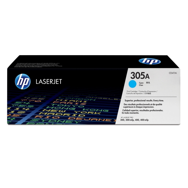 Toner HP č.305A CE411A azurový