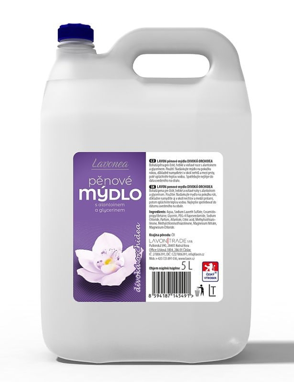 LAVONEA pěnové mýdlo divoká orchidej 5 l