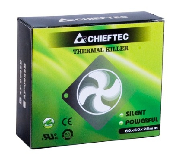 CHIEFTEC větrák AF-0625S, 60x60x25 mm Sleeve Fan, with 3/4pin connector