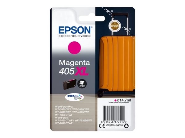 Náplň Epson 405XL, C13T05H34010 purpurová