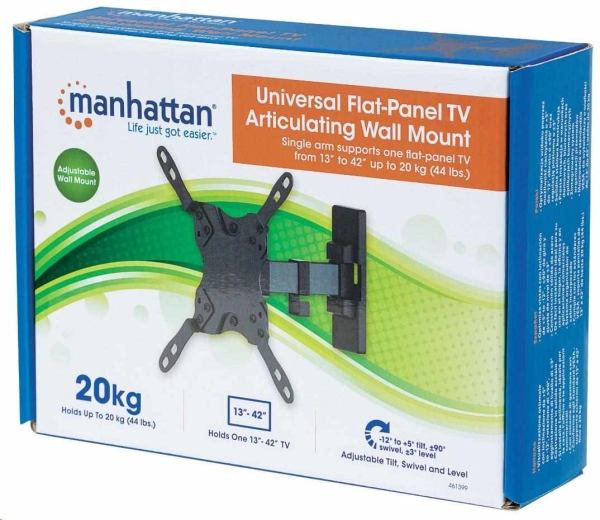 MANHATTAN Nástěnný držák TV / LCD, univerzální, 13” až 42”