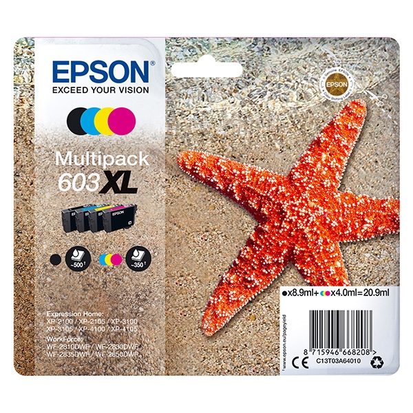 Náplň Epson 603XL,C13T03A64010 CMYK multipack blistr