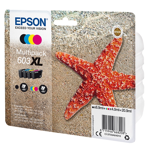 Náplň Epson 603XL,C13T03A64010 CMYK multipack blistr