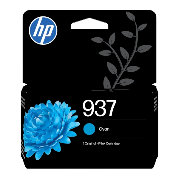 HP 937 - 10 ml - azurová - originální - Officejet - inkoustová cartridge - pro Officejet Pro 9110, 9120, 9122, 9125, 9128, 9130, 9132, 9135, 9720, 9730