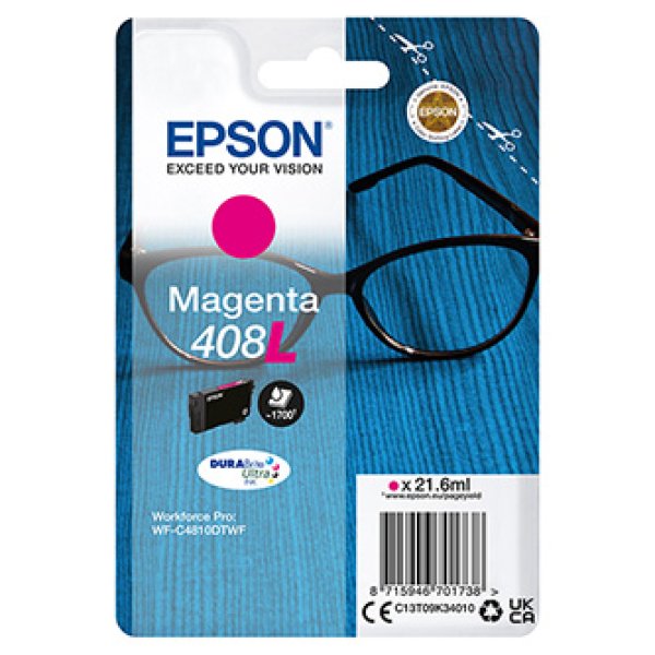 Náplň Epson 408L, C13T09K34010 purpurová