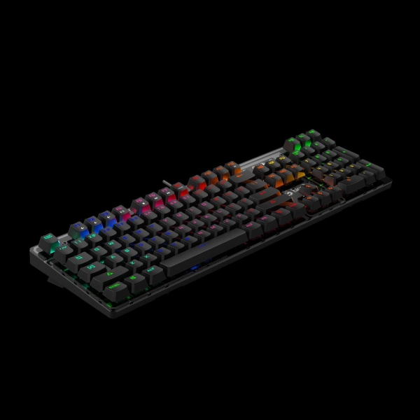 A4tech Bloody Klávesnice B750N, herní klávesnice, mechanická, drátová, Green Switch, CZ/SK, Černá
