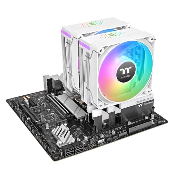 THERMAL TAKE Chladič CPU Astria 600 ARGB, 2x120mm, LGA1851, AM5, bílá