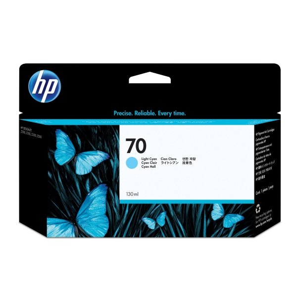 Náplň HP č.70, C9390A světle azurová 
