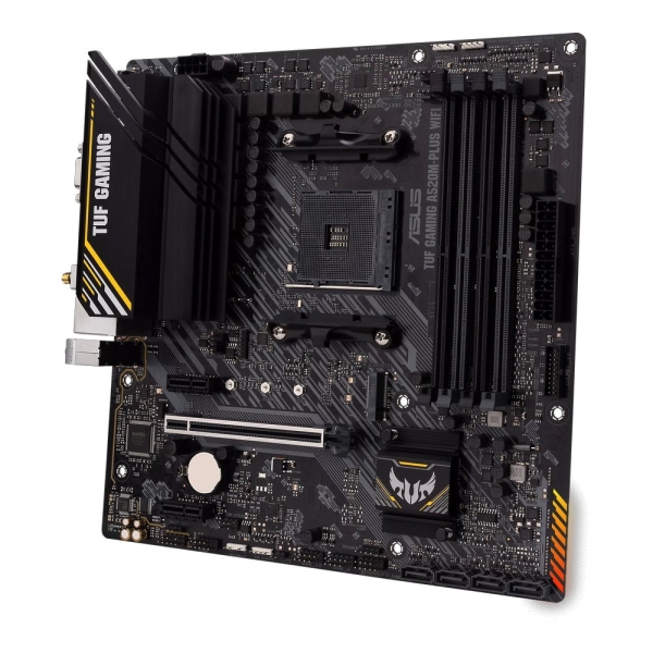 MB ASUS TUF Gaming A520M-PLUS WIFI /AM4/4xDDR4/M.2/WIFI5+BT5.0/HDMI/DP/D-sub/mATX