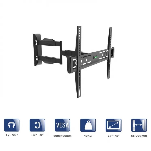 Akyga Nástěnný držák televizoru AK-MB-11 Full Motion Bracket VESA 600x400mm 37-75“