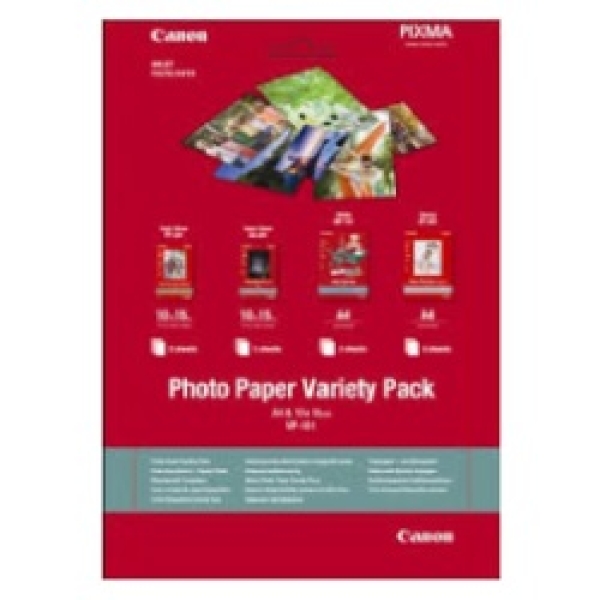 Canon Variety Pack VP-101 - 20 listy sada fotografického papíru - pro PIXMA MG2550, MG3550, MG3650, MG5750, MG5751, MG6450, MG6850, MG7150, MG7750, MG7751