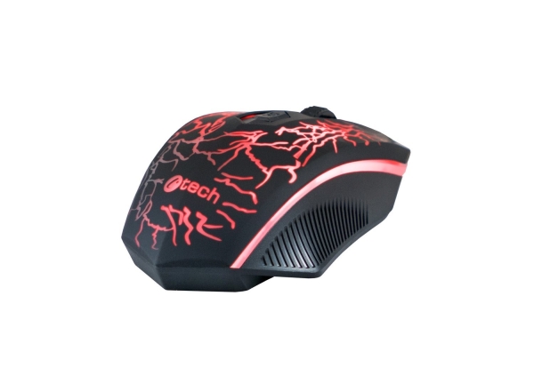 C-TECH Tychon/Herní/Optická/Drátová USB/Černá