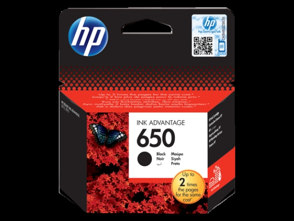 HP 650 (CZ101AE), černá originální náplň do tiskárny HP