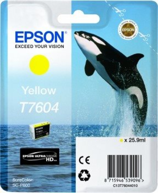 Náplň Epson C13T76044010 žlutá blistr