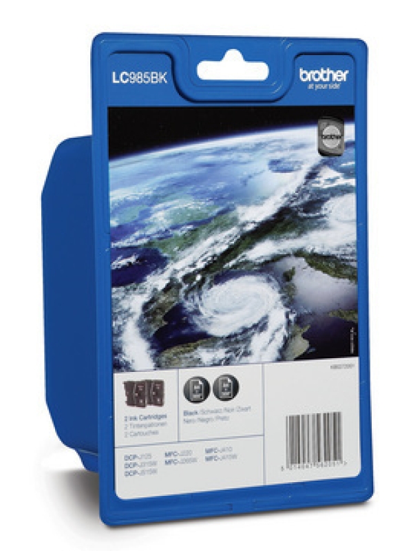 Náplň Brother LC-985BKBP černá 2-pack blistr