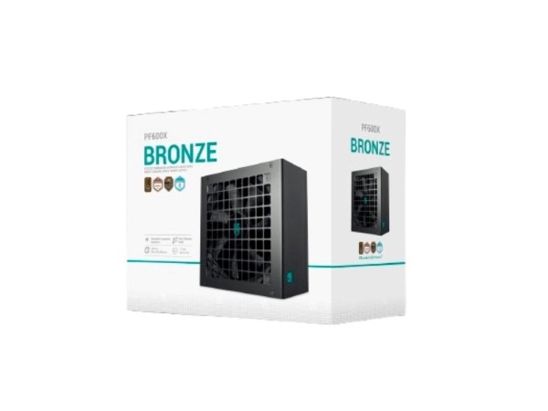 DEEPCOOL GAMERSTORM zdroj 600W PF600X, 120mm, 80+ Bronze , černá