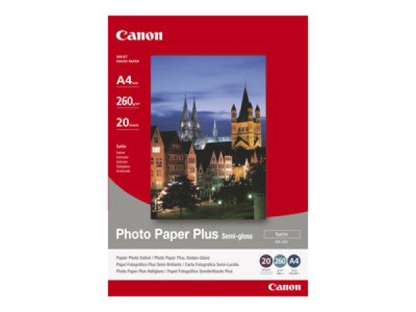 Canon Photo Paper Plus SG-201 - Pololesklý saténový - 101.6 x 152.4 mm - 260 g/m2 - 50 listy fotografický papír - pro PIXMA iP3680, iP4850, MG8250, MP198, MP228, MP245, MP252, MP258, MP476, TS7450; S450
