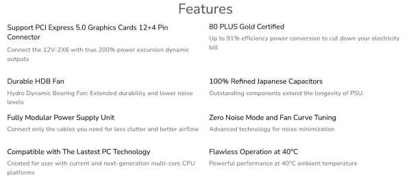 COUGAR PC zdroj GEX X2 850W SNOW 80+ Gold, modulární (PCI-e 5.0 GPU 12+4 Pin)