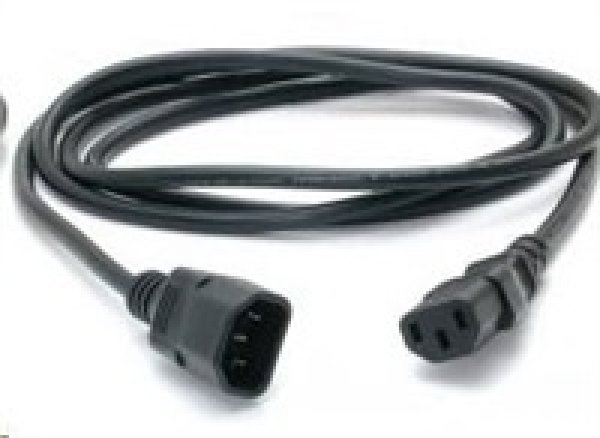 Kabel napájecí prodlužovací 230V, síťový, 1m