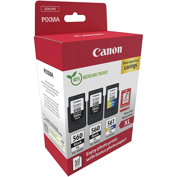 Canon CARTRIDGE PG-560XLx2/CL-561XL PVP pro PIXMA TS535x, TS535xa, TS745x, TS745xi