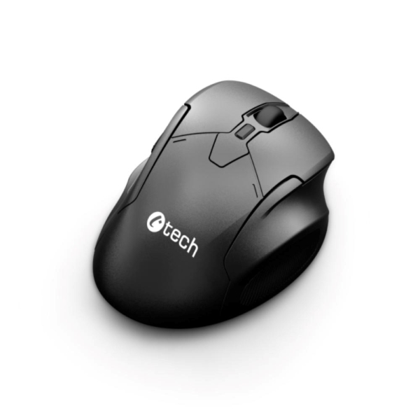 C-TECH Myš WLM-17, Bezdrátová, černá