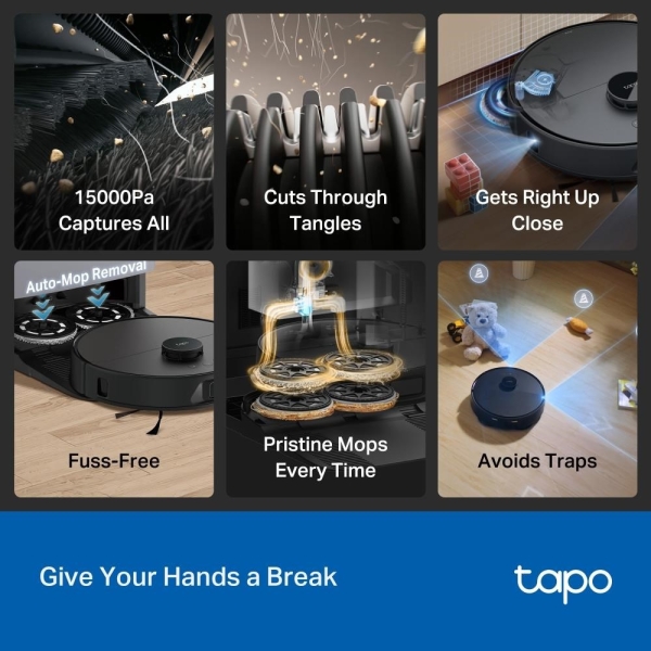 Tapo RV50 Pro Omni Robot Vacuum&Mop All in OneDock