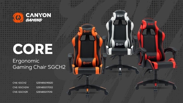 CANYON gaming chair Core SGCH2 Black Orange