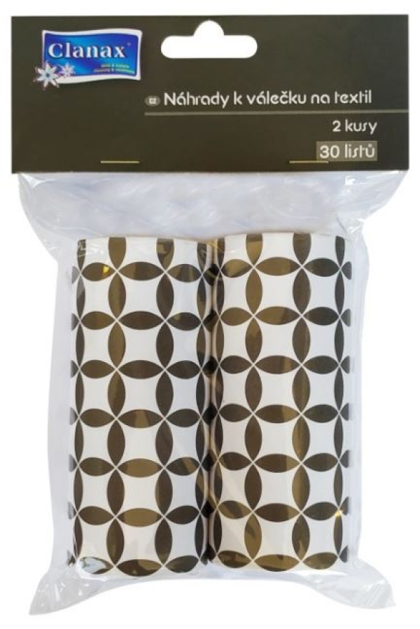 Válečky náhradní na textil 2 x 30 listů