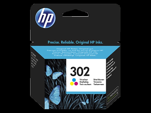 Náplň HP č.302, F6U65AE barevná 