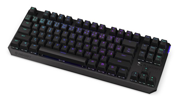 Endorfy herní klávesnice Thock TKL Wireless Red/ bezdrátová / USB / red switch / mechanická / CZ layout / černá RGB