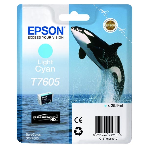 Náplň Epson C13T76054010 světle azurová blistr