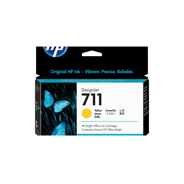 HP 711 (CZ132A), žlutá originální barva do tiskárny HP