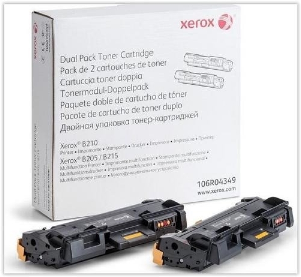 Toner Xerox 106R04349 černý (2x 3000 stran)