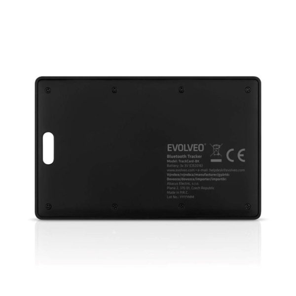 EVOLVEO TrackCard, Bluetooth lokátor s Apple Find My, černý