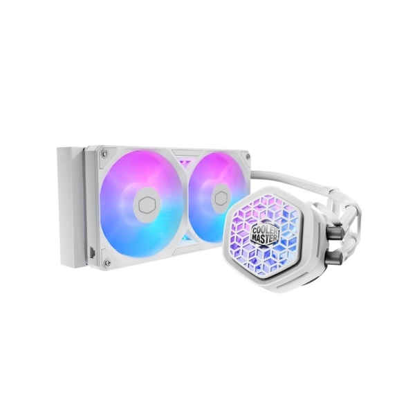 Cooler Master vodní chladič MasterLiquid Atmos II VRM 240, 2x120mm, LGA1851, AM5, bílá