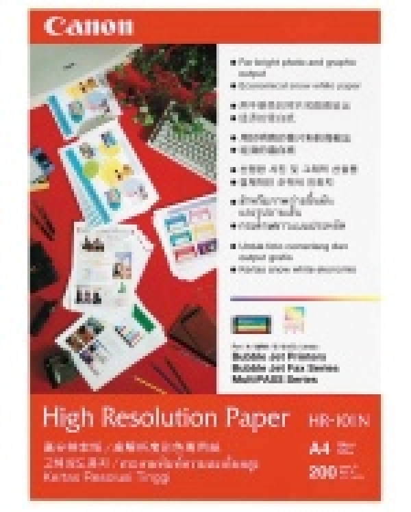Canon High Resolution Paper, foto papír, speciálně vyhlazený, bílý, A4, 106 g/m2, 50 ks, HR-101 A4/50, inkoustový