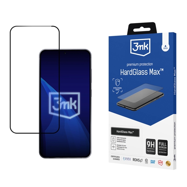 3mk tvrzené sklo Hardglass Max Framefit pro Samsung Galaxy S26