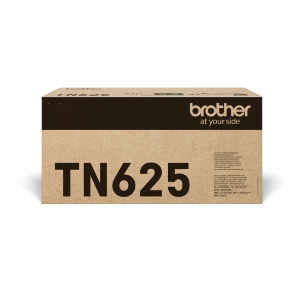 TN-625BK Black Toner Cartridge. Prints 3