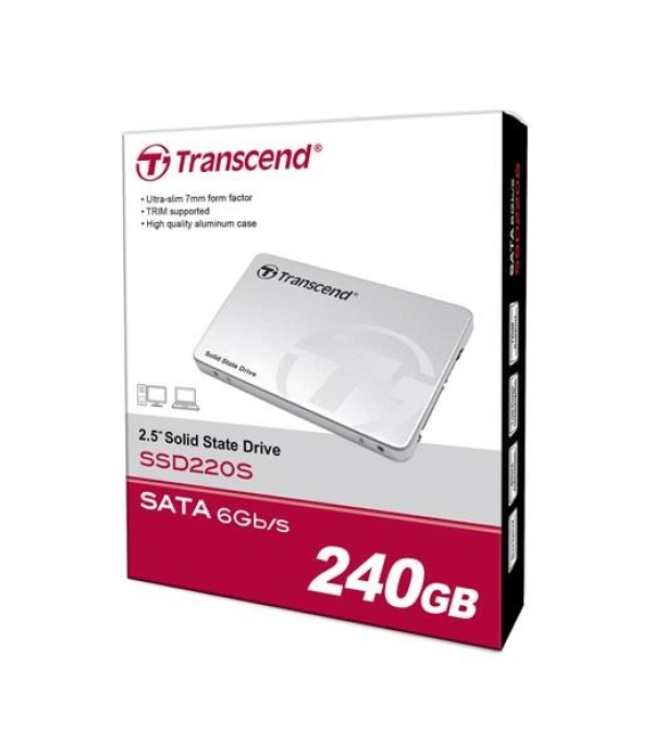 TRANSCEND SSD 220S 240GB, SATA III 6Gb/s, TLC, Aluminum case
