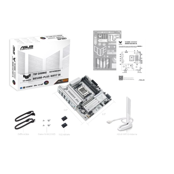 ASUS MB Sc AM5 TUF GAMING B850M-PLUS WIFI7 W, AMD B850, 4x DDR5, 1xDP1, 1xHDMI, WIFI, mATX