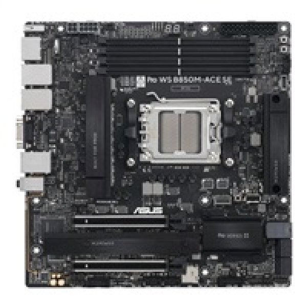 ASUS MB Sc AM5 Pro WS B850M-ACE SE, AMD B850, 4xDDR5, 1xHDMI, 1xDP, 1xVGA, mATX